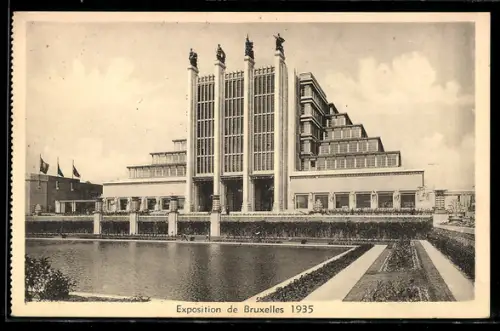 AK Bruxelles, Exposition 1935, Les grands palais, Ausstellung