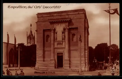 AK Paris, Exposition des Arts décoratifs 1925, Pavillon d`Italie