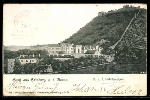 AK Hainburg a. d. Donau, Totalansicht