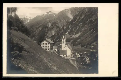 AK Sölden, Partie an der Kirche
