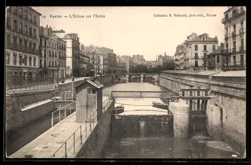 AK Nantes, l'Écluse sur l'Erdre