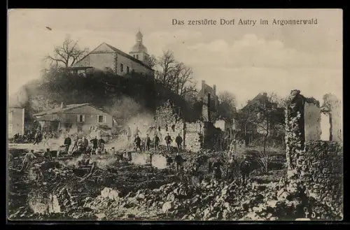AK Autry, Le village détruit dans la forêt d`Argonne