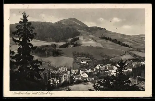 AK Görbersdorf, Gesamtansicht mit Storchberg