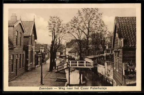 AK Zaandam, Weg naar het Czaar Peterhuisje
