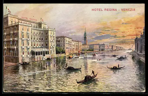 AK Venezia / Venedig, Hotel Regina, Grand Canal