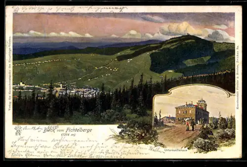 AK Oberwiesenthal, Gesamtansicht, Unterkunftshaus
