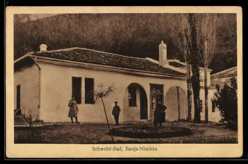 AK Skoplje / Ueskueb, Blick auf das Schwefelbad