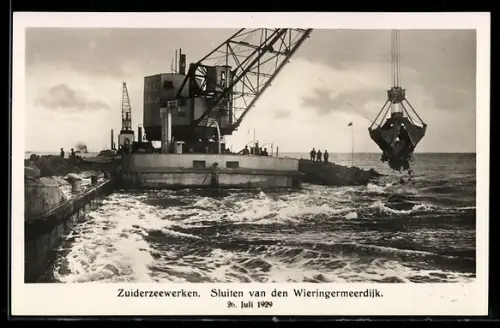 AK Zuiderzeewerken, Sluiten van den Wieringermeerdijk