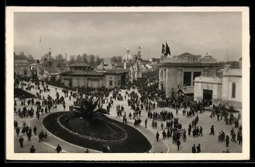 AK Milano, Fiera-Esposizione di Milano 1928, Piazza Italia: centro della Fiera, Ausstellung