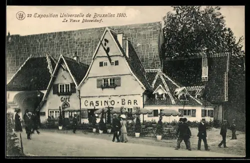 AK Bruxelles, Exposition Universelle 1910, Le Vieux Düsseldorf