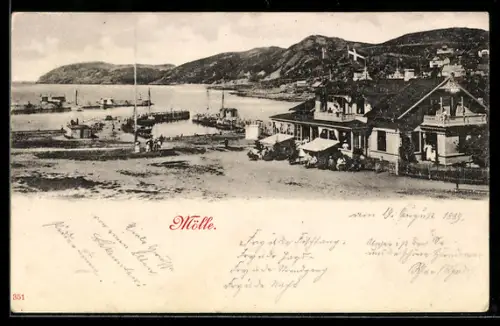 AK Mölle, Ortspartie mit Bootsanlegestelle