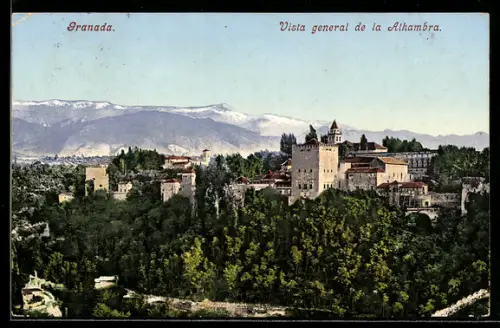 AK Granada, Vista general de la Alhambra