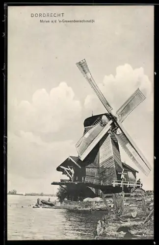 AK Dordrecht, Molen a. d. `s-Gravendeelschendijk