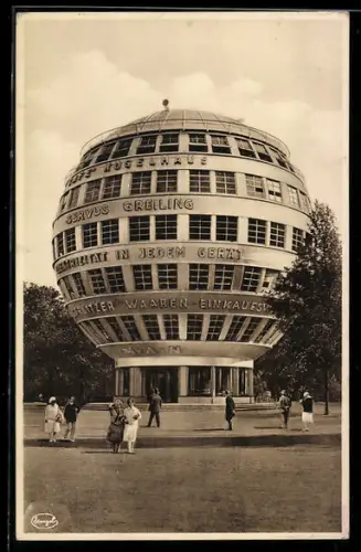 AK Dresden, Ausstellung Jahresschau Deutscher Arbeit, Das Kugelhaus