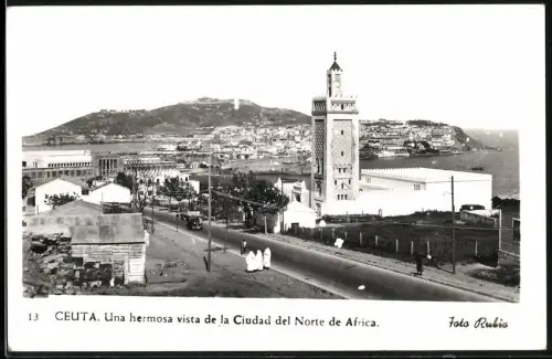 Fotografie Rubio, Ansicht Ceuta / Spanien, autonome Stadt an der Strasse von Gibraltar