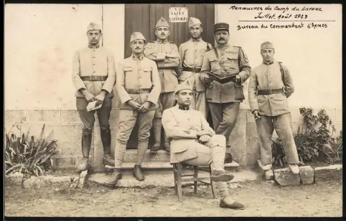 Fotografie unbekannter Fotograf, Ansicht La Cavalerie, Camp du Larzac, Bureau du Commandant d'Armes