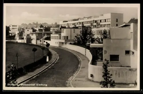 AK Stuttgart, Weissenhof Siedlung, Bauhaus