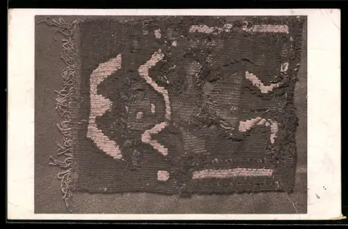 AK Sturm-Verlag, Gewebe mit Figur aus Alt-Peru, Expressionismus