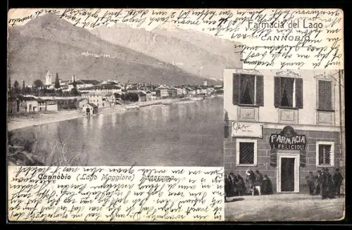 AK Cannobio /Lago Maggiore, Panorama, Farmacia del Lago
