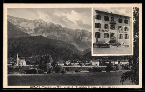 AK Dimaro, Luogo di villeggiatura in mezzo ad immense pinete, Albergo Corona