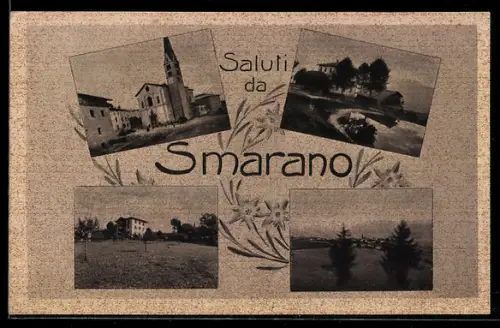 AK Smarano, Vedute del paese e paesaggio circostante
