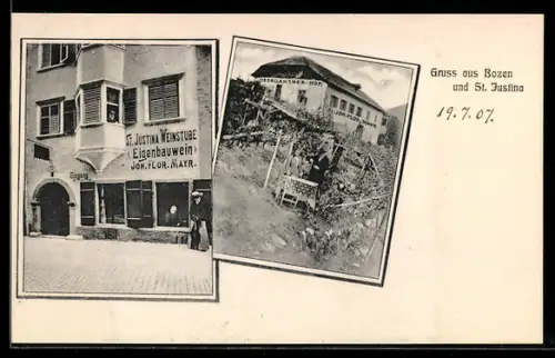 AK Bozen, Weinstube St. Justina, Inh. Joh. Flor. Mayr., Hotel Oberansner-Hof