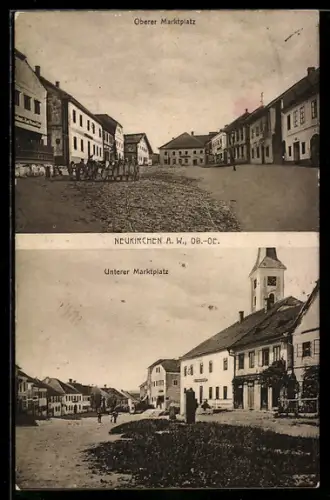 AK Neukirchen a. W., Oberer Marktplatz, Unterer Marktplatz