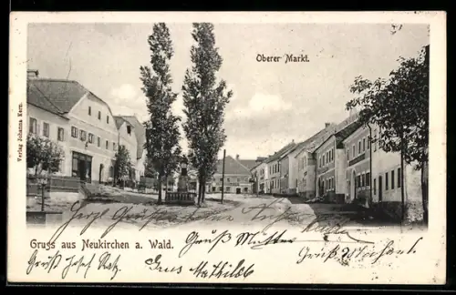 AK Neukirchen a. Wald, Oberer Markt