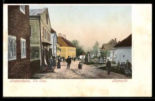 AK Aistersheim /Ob.-Oest., Partie am Hofmarkt