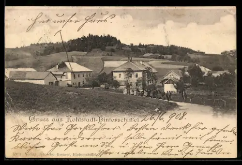 AK Julbach /O.-Oe., Gruss aus Kohlstadt-Hinterschiffel