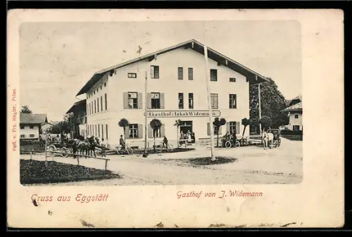 AK Eggstätt, Gasthof von J. Widemann