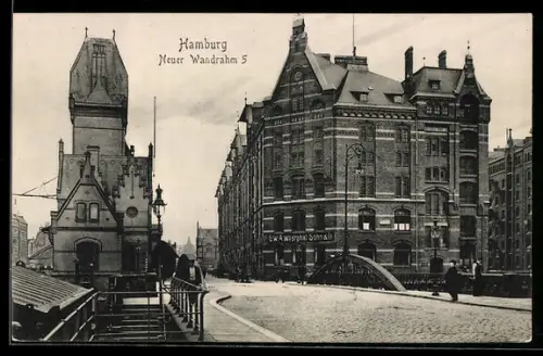 AK Hamburg, Neuer Wandrahm 5, G. W. A. Westphal, Sohn & Co.
