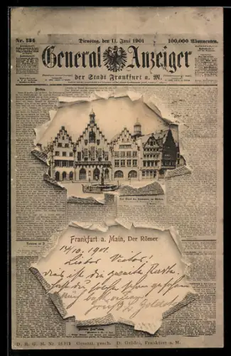 AK Alt-Frankfurt, Der Römer, General Anzeiger
