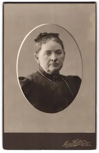 Fotografie Livan Karlson, Borås, Porträt einer älteren Dame