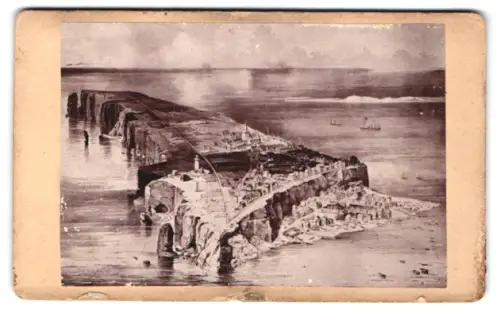 Fotografie C. Gassmann, Hamburg, Neuerwall 46, Ansicht Helgoland, Komplettansicht der Insel