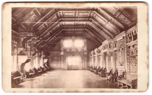 Fotografie G. Jagemann, Eisenach, Goldschmiedenstr. 111, Ansicht Eisenach, Wartburg, Bankettsaal