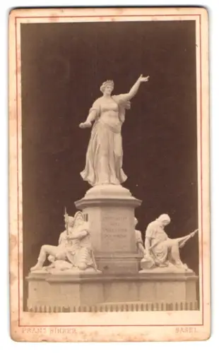Fotografie Franz Bihrer, Basel, Heumattstrasse 16, Ansicht Basel, St. Jakobs Denkmal