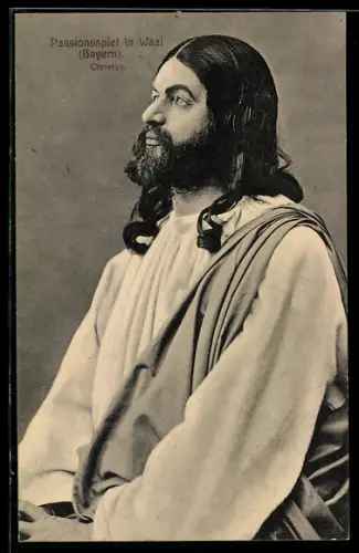 AK Waal i. Schw., Passionsspiele 1914, Christus im Profil