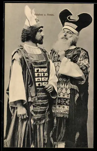 AK Waal i. Schw., Passionsspiele 1914, Kaiphas und Annas