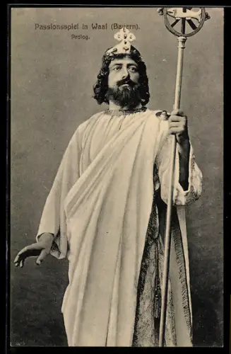 AK Waal i. Schw., Passionsspiele 1914, Prolog