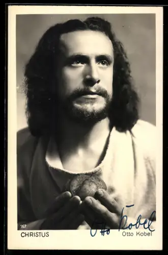 AK Oberammergau, Passionsspiele 1949, Christus-Darsteller Otto Kobel