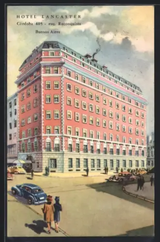 AK Buenos Aires, Hotel Lancaster, Córdoba 405, esq. Reconquista