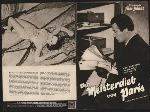 Filmprogramm IFB Nr. 811, Der Meisterdieb von Paris, Eric Portman, Nadia Gray, Regie: Robert Hamer