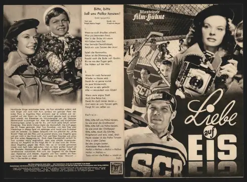 Filmprogramm IFB Nr. 793, Liebe auf Eis, Angelika Hauff, Toni Sailer, Regie: Kurt Meisel