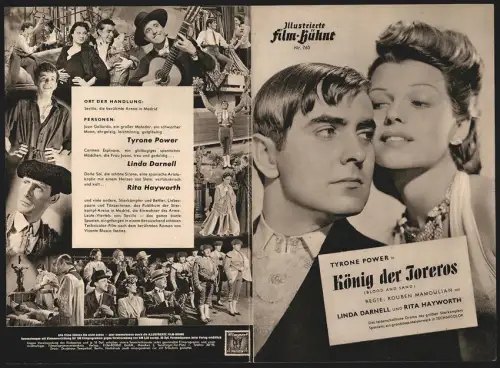 Filmprogramm IFB Nr. 763, König der Toreros, Tyrone Power, Rita Hayworth, Regie: Rouben Mamoulian