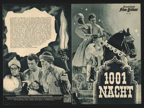 Filmprogramm IFB Nr. 761, 1001 Nacht, Cornel Wilde, Evelyn Keyes, Regie: Alfred E. Green