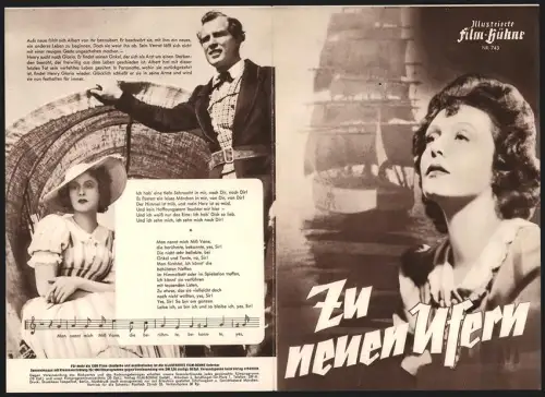 Filmprogramm IFB Nr. 743, Zu neuen Ufern, Zarah Leander, Willy Birgel, Regie: Detlef Sierck