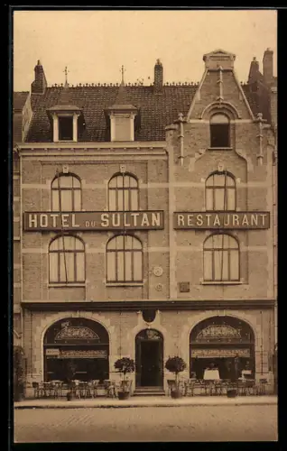 AK Ypres, Hotel du Sultan Restaurant, prop. A. Burgho