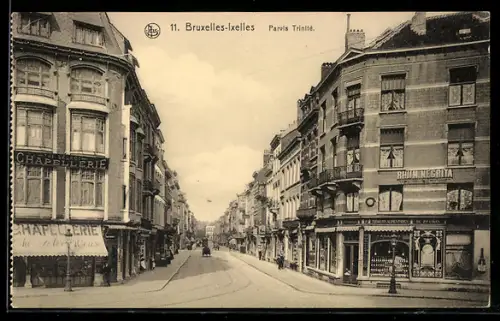 AK Bruxelles-Ixelles, Parvis Trinité