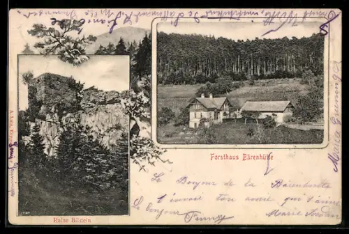AK Altenweier, Ruine Bilstein und Forsthaus Bärenhütte